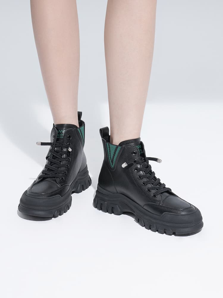 ハイカットスニーカー 人気 クール シンプル かわいい 綺麗 スタイリッシュ きれいめ オールシーズン 軽量 履きやすい 歩きやすい