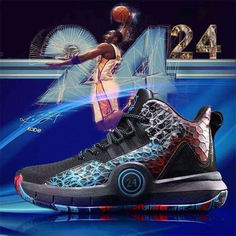 ハイカットスニーカー 定番 部活 バスケットシューズ スポーツ 通学 衝撃吸収性 グリップ力 クッション 安定感 疲れにくい 通気性