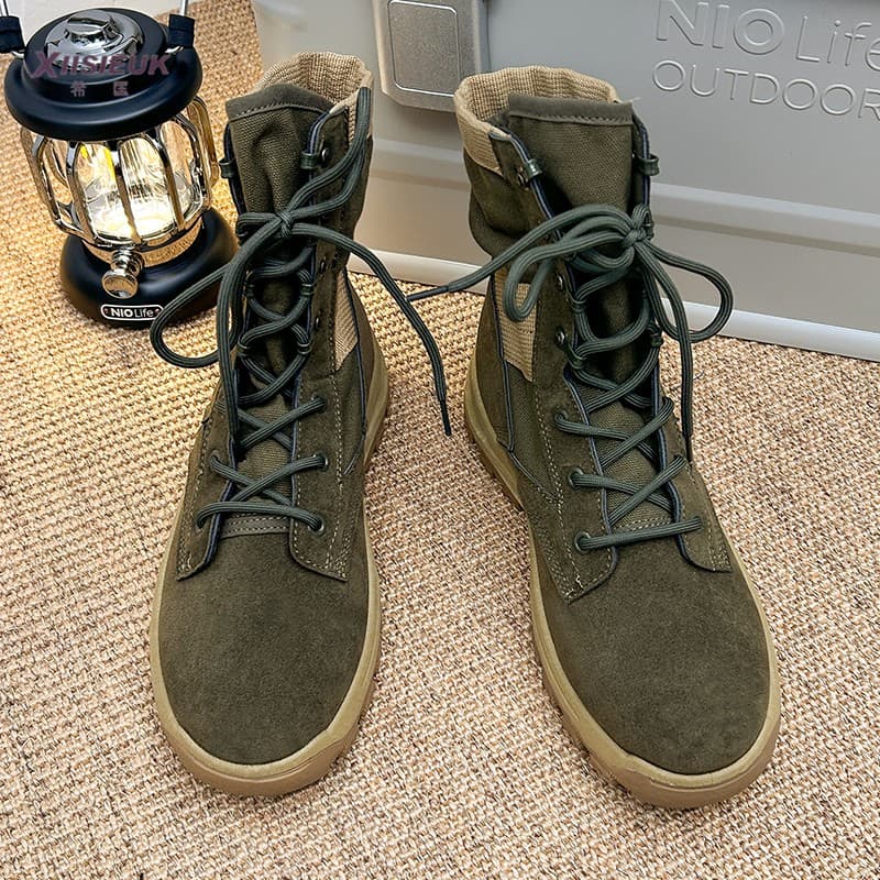 ハイカットスニーカー おしゃれ 目立つ かっこいい 目立つ アウトドア ハイキング トレッキング ウォーキング 登山 すべりにくい