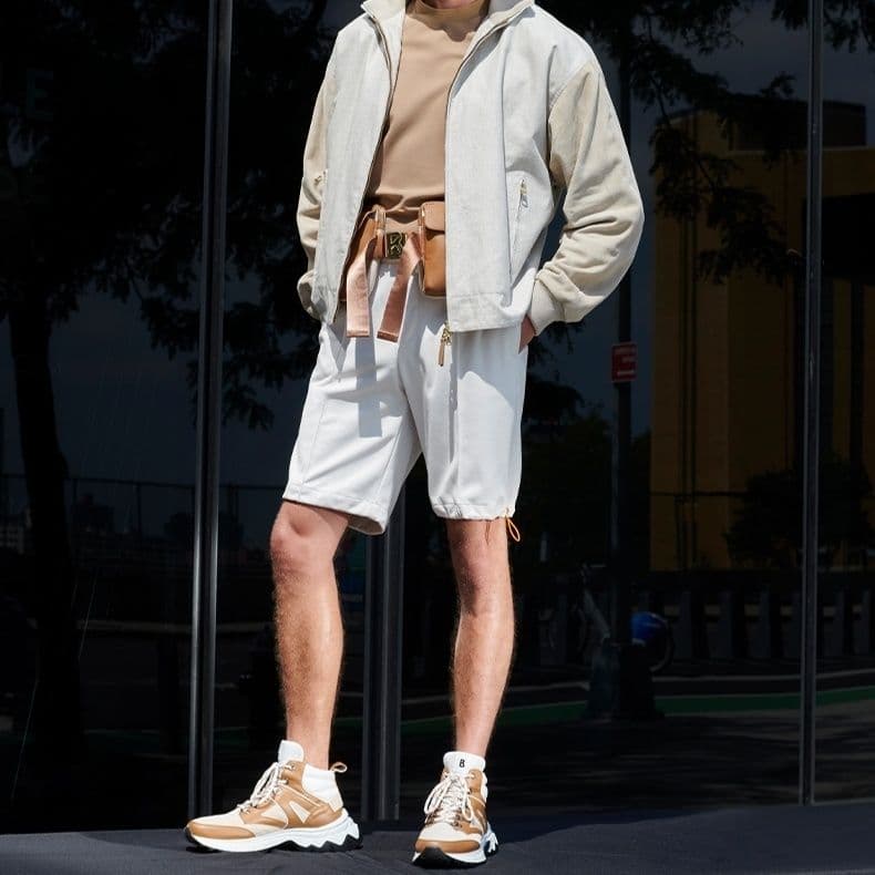 ハイカットスニーカー アウトドア登山風ハイカットスニーカー