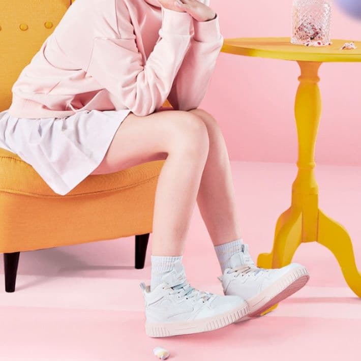 【モノトーン パネル】厚底 ハイカットスニーカー 黒 白 | 波型デザイン ストリート レザー調