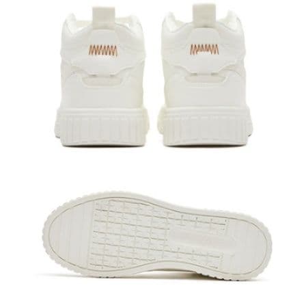 【モノトーン パネル】厚底 ハイカットスニーカー 黒 白 | 波型デザイン ストリート レザー調