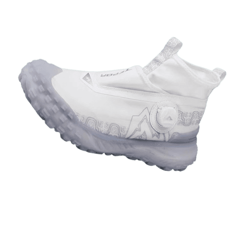 【次世代の履き心地】未来派 ダイヤル式ハイテクスニーカー ホワイト | 着脱スムーズ テックウェア 氷上デザイン