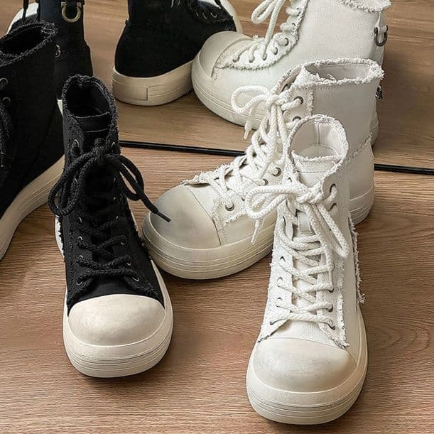 ハイカットスニーカー 伸長効果 カジュアル シンプル スタイリッシュ きれいめ オールシーズン デイリーユース スエード素材 軽快