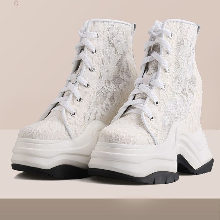 ハイカットスニーカー 美脚足長 疲れにくい 痛くならない スタイルアップ おしゃれ スタイリッシュ きれいめ 歩きやすい クッション
