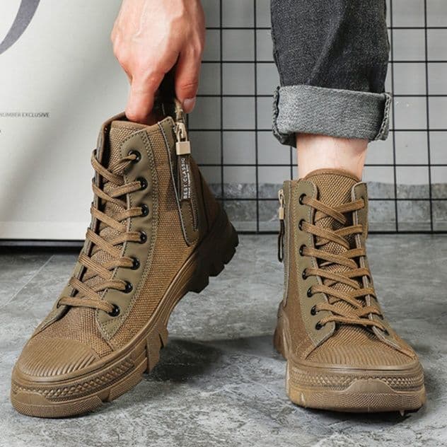 ハイカットスニーカー 目立つ アウトドア ハイキング 登山 トレッキング おしゃれ 履きやすい 歩きやすい クッション オールシーズン