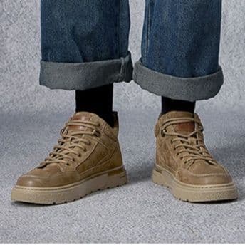 ハイカットスニーカー ビジネス 通勤 会社 おしゃれ スタイリッシュ きれいめ 伸長効果 通気性 軽快 快適歩行 すべりにくい 安定感