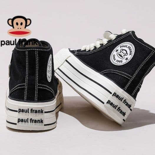 ハイカットスニーカー シンプル カジュアル 可愛い かわいい 目立つ 遊び心 デイリーコーデ デイリーユース 履きやすい 歩きやすい