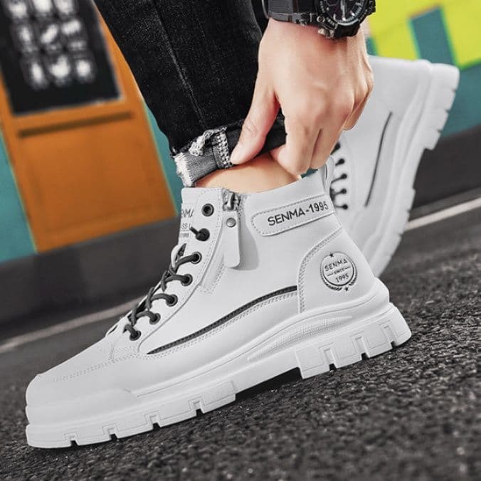 ハイカットスニーカー 定番 シンプル カジュアル 学校 部活 スポーツ ランニング 履きやすい 歩きやすい クッション 安定感 日常使い