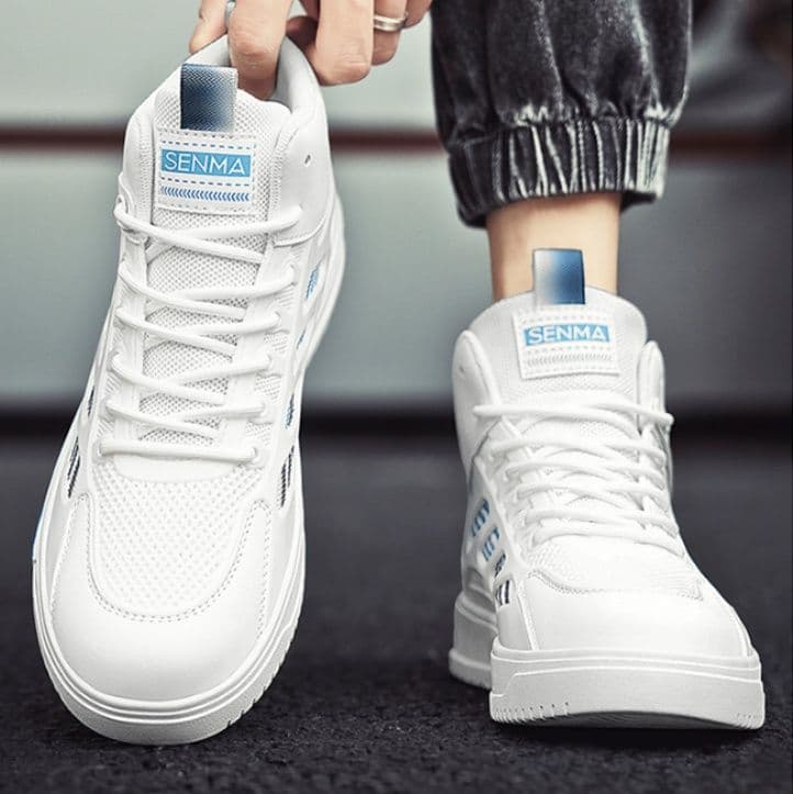 ハイカットスニーカー 好評 人気 通気性抜群 軽量 スポーツ ランニング 日常使い デイリーコーデ キャンプ アウトドア  ウォーキング