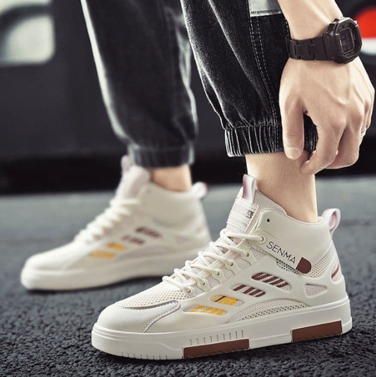 ハイカットスニーカー 好評 人気 通気性抜群 軽量 スポーツ ランニング 日常使い デイリーコーデ キャンプ アウトドア  ウォーキング