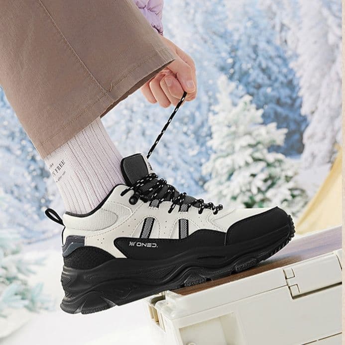 【都会派ストリート】バスケットシューズ風スニーカー ネイビー×グレー | 厚底 メッシュ切替 テックデザイン