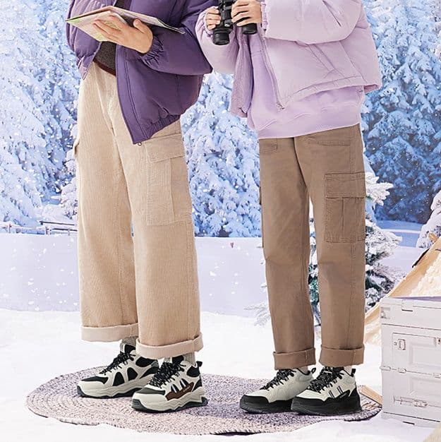 【都会派ストリート】バスケットシューズ風スニーカー ネイビー×グレー | 厚底 メッシュ切替 テックデザイン