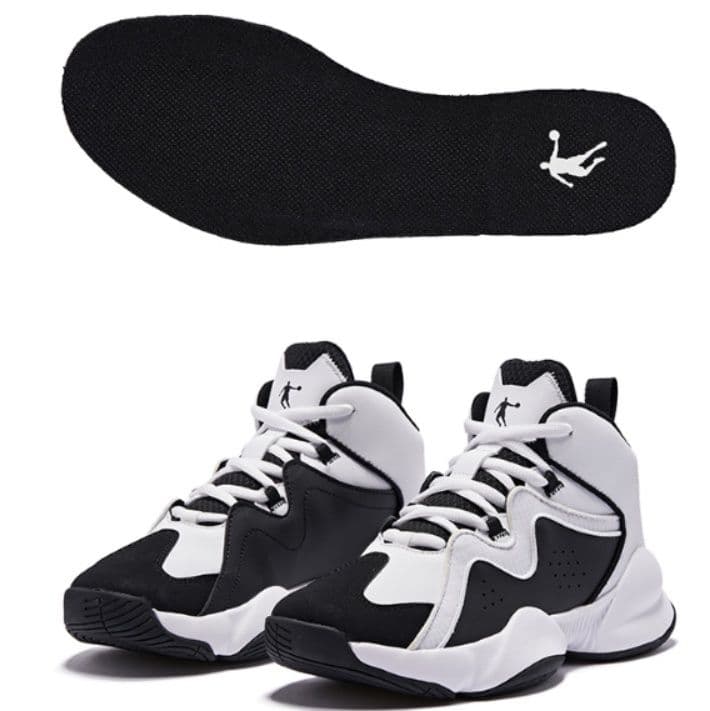 【都会派アスリート】ハイカットスニーカー ベージュ×グレー | 厚底 バスケットスタイル ストリート 異素材コンビ