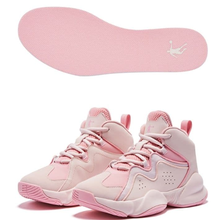 【都会派アスリート】ハイカットスニーカー ベージュ×グレー | 厚底 バスケットスタイル ストリート 異素材コンビ