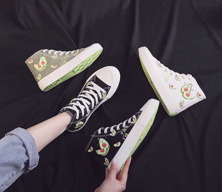 ハイカットスニーカー 果物くんハイカット