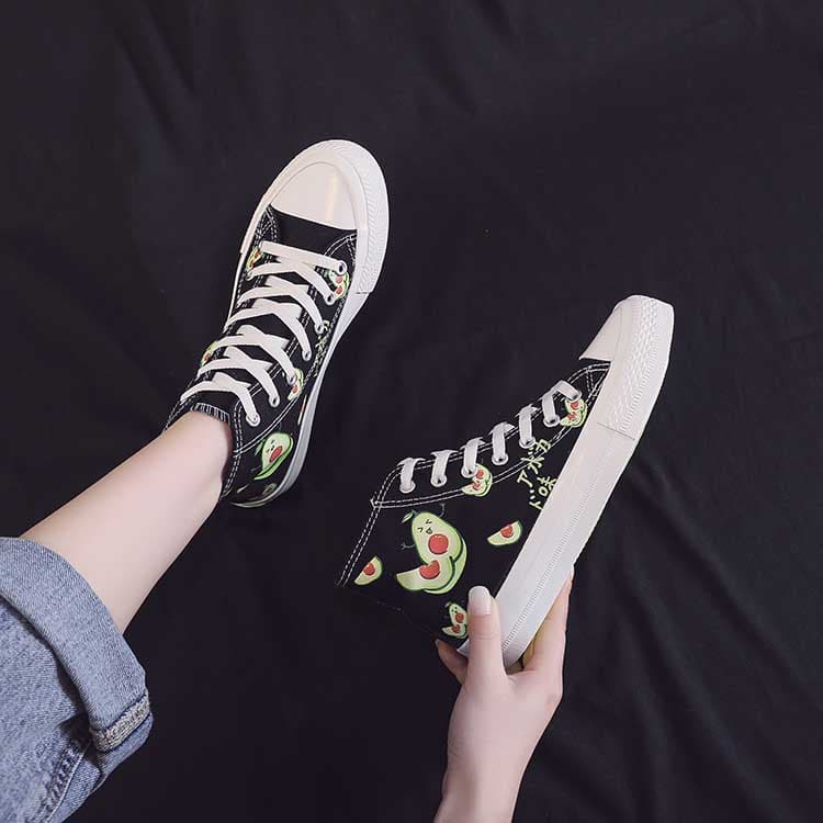 ハイカットスニーカー 果物くんハイカット