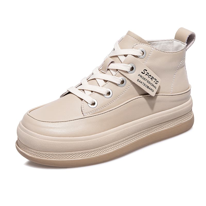 ハイカットスニーカー 本革 伸長効果 厚底 身長アップ効果 履きやすい キレイめ 疲れにくい 快適歩行 スタイリッシュ デイリーコーデ