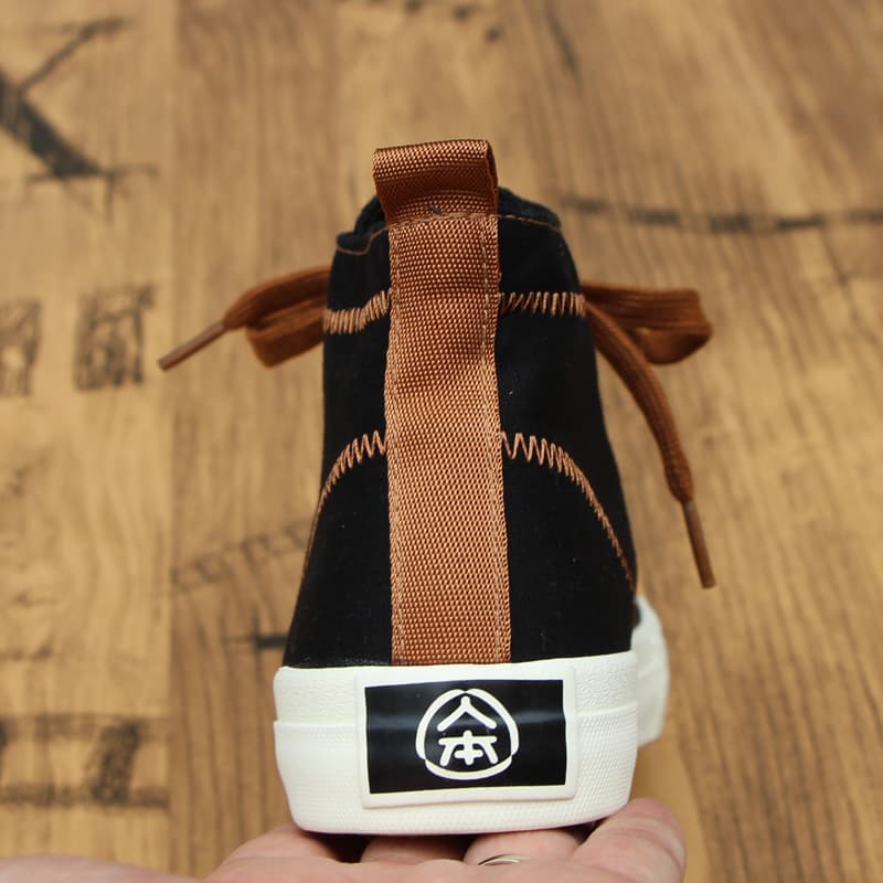 ハイカットスニーカー 定番 デザインステッチ カジュアル デイリーユース デイリーコーデ オールシーズン キャンパス