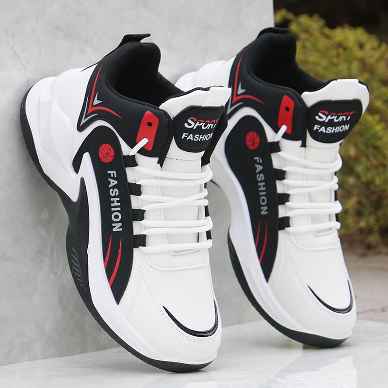 ハイカットスニーカー アスリート スタイル 軽量ソール 通気性 安定感 厚底設計 防水素材 グリップ力 履きやすい すべりにくい