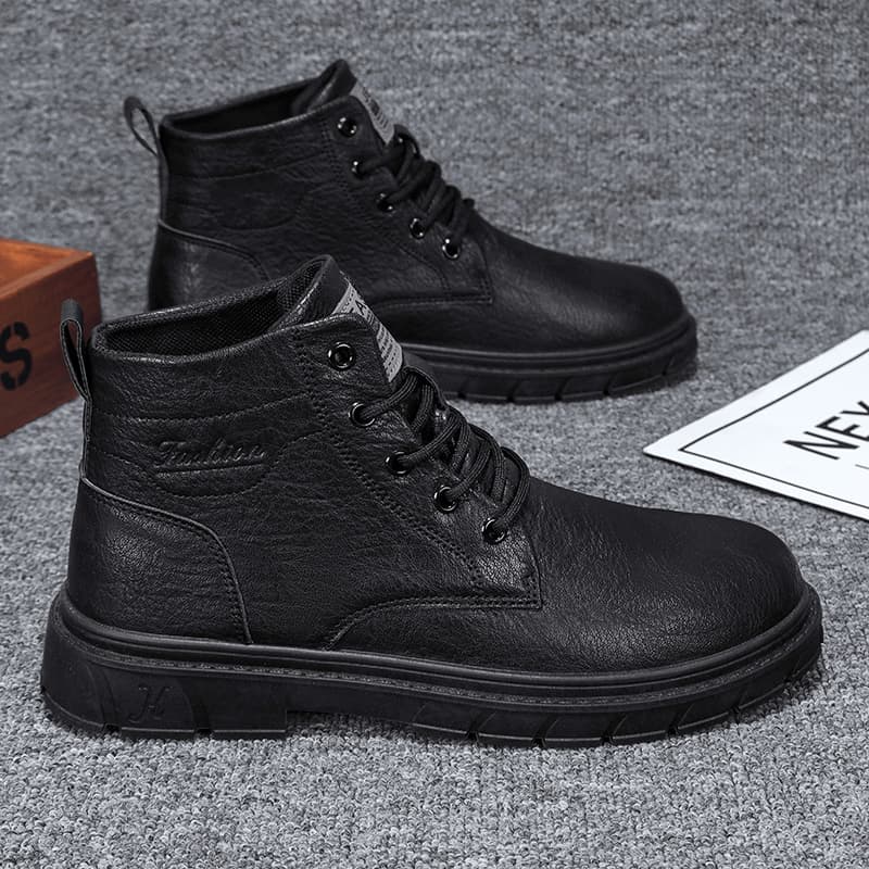 ハイカットスニーカー 定番 クール シンプル 高級感 かっこいい 厚底ソール クッション性 スタイリッシュ ビジネス 歩きやすい 通勤