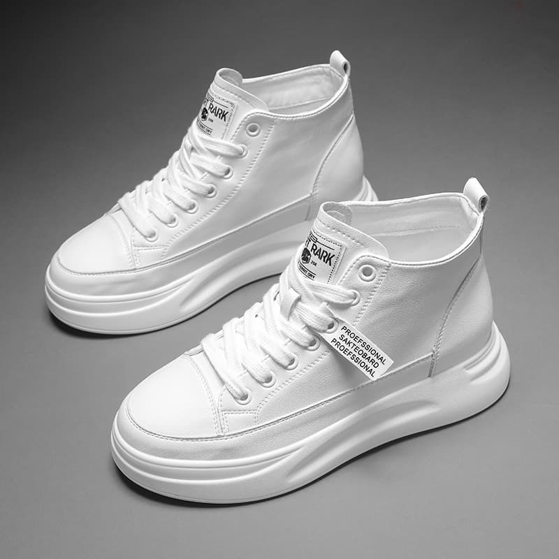 ハイカットスニーカー 好評 スタイルアップ おしゃれ かっこいい シンプル 日常使い デイリーコーデ 歩きやすい クッション