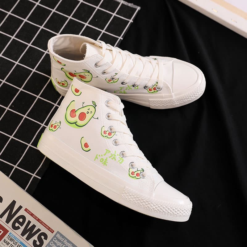 ハイカットスニーカー 果物くんハイカット