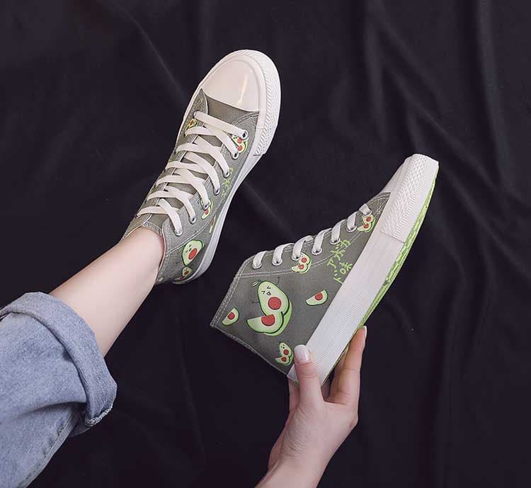 ハイカットスニーカー 果物くんハイカット