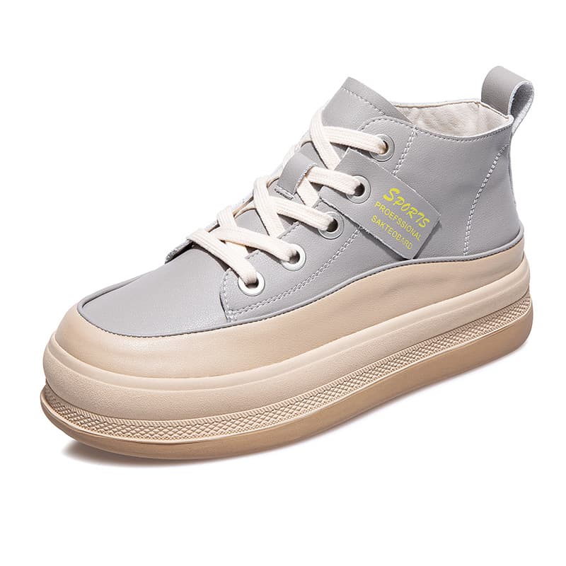ハイカットスニーカー 本革 伸長効果 厚底 身長アップ効果 履きやすい キレイめ 疲れにくい 快適歩行 スタイリッシュ デイリーコーデ