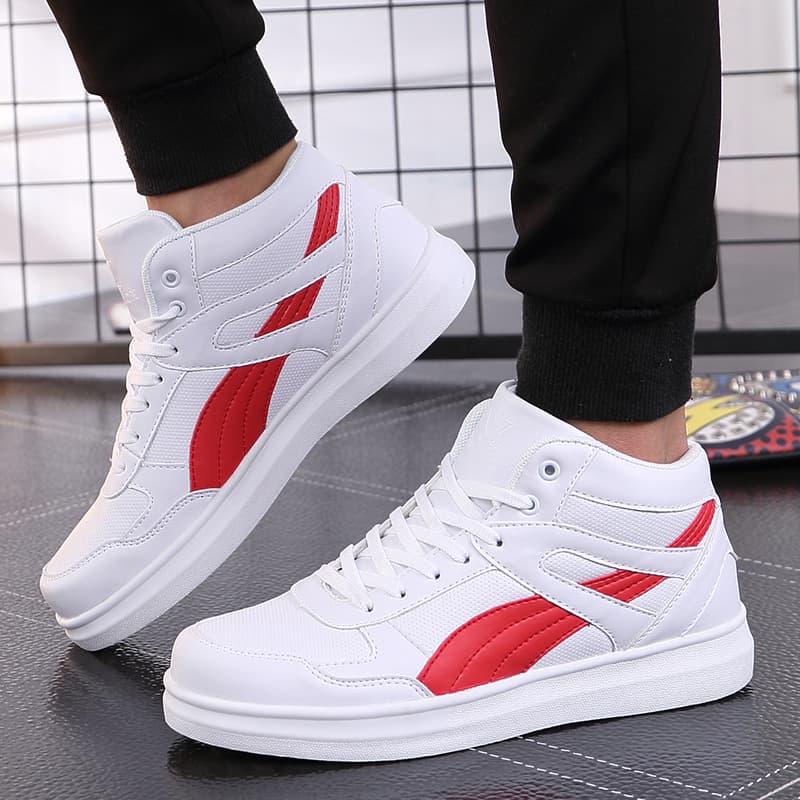 ハイカットスニーカー 好評 疲れにくい クール カジュアル シンプル スポーツ デイリーユース 日常使い 衝撃吸収 すべりにくい 安定感