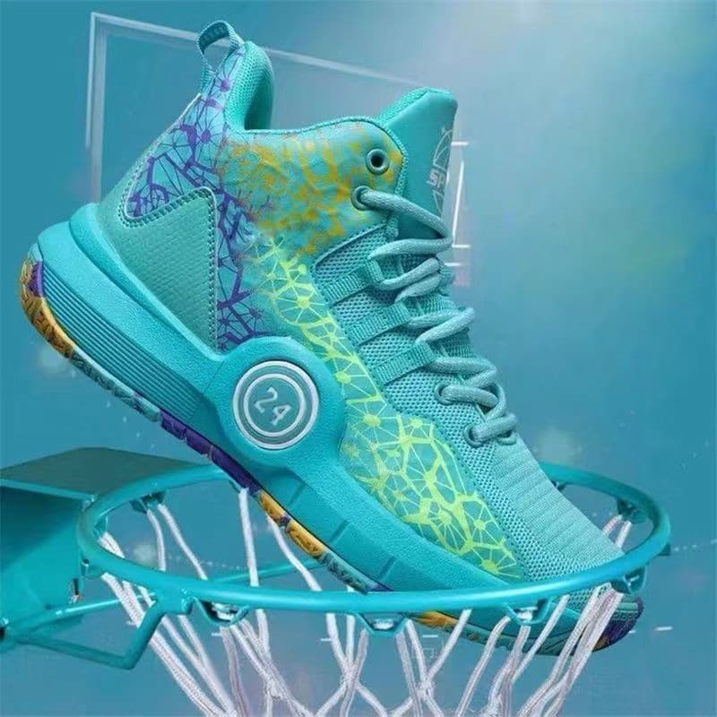 ハイカットスニーカー 定番 部活 バスケットシューズ スポーツ 通学 衝撃吸収性 グリップ力 クッション 安定感 疲れにくい 通気性