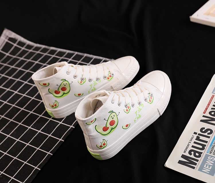 ハイカットスニーカー 果物くんハイカット