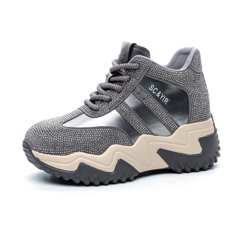 ハイカットスニーカー 美脚足長 ストリート ヒップホップ ダンススニーカー 伸長効果 目立つ 遊び心 おしゃれ クッション 安定感