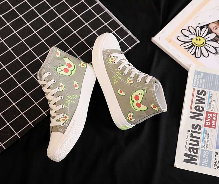 ハイカットスニーカー 果物くんハイカット