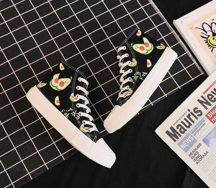 ハイカットスニーカー 果物くんハイカット