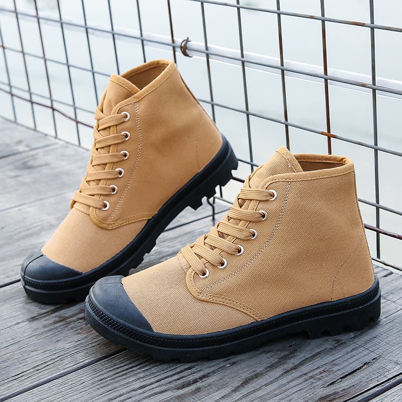 ハイカットスニーカー シンプル 軽量 シンプル アウトドア 日常使い 滑りにくい 履きやすい 歩きやすい クッション 安定感 ハイキング