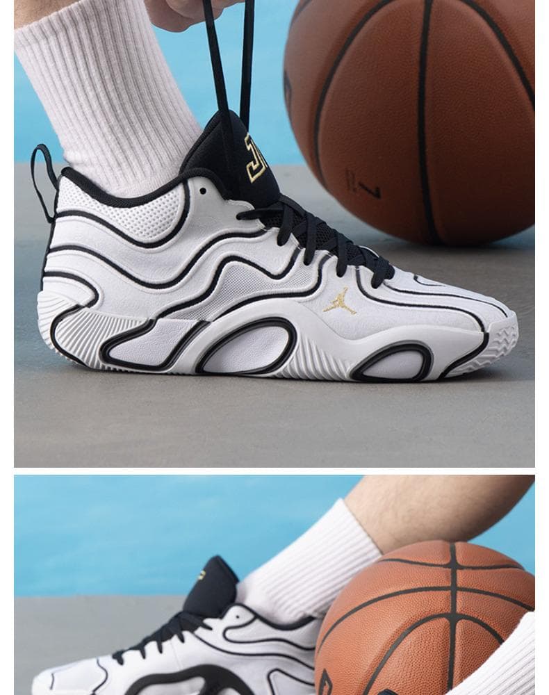 ハイカットスニーカー 波紋デザイン メッシュ素材 耐久性 安定感 衝撃吸収性 スポーツ バスケットボール 部活 かっこいい 厚底ソール