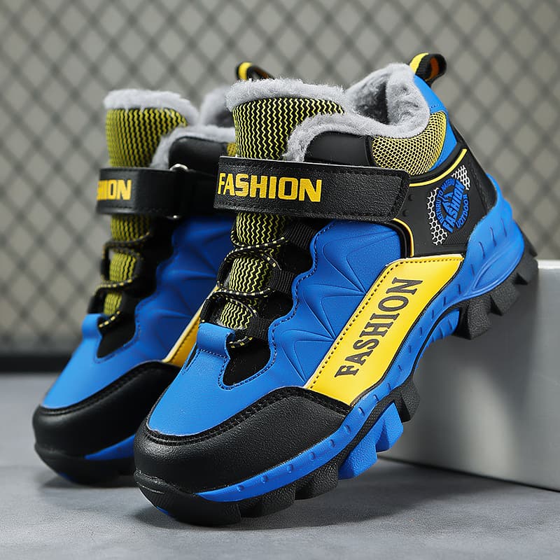 ハイカットスニーカー 定番 もこもこ アウトドア ハイキング トレッキング ウォーキング 登山 すべりにくい  裏ボア グリップ力 安定感