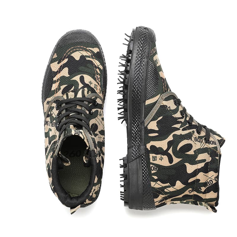 ハイカットスニーカー シンプル かっこいい アウトドア ハイキング 登山 トレッキング 耐滑 歩きやすい クッション グリップ力