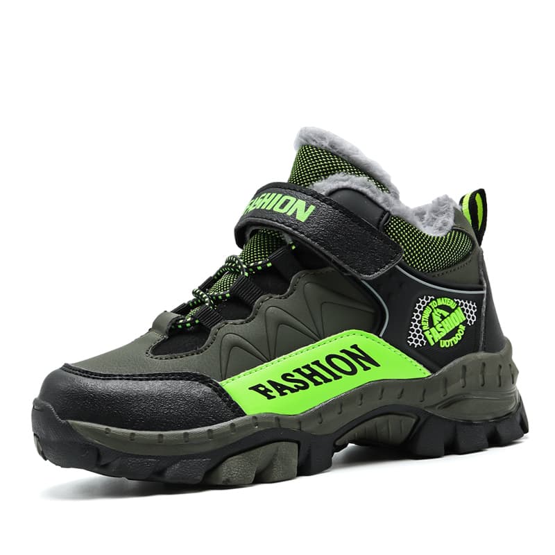 ハイカットスニーカー 定番 もこもこ アウトドア ハイキング トレッキング ウォーキング 登山 すべりにくい  裏ボア グリップ力 安定感