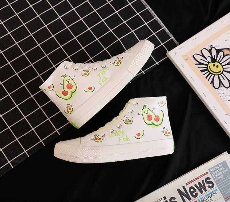 ハイカットスニーカー 果物くんハイカット