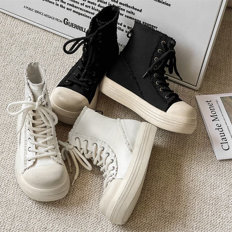 ハイカットスニーカー 伸長効果 カジュアル シンプル スタイリッシュ きれいめ オールシーズン デイリーユース スエード素材 軽快