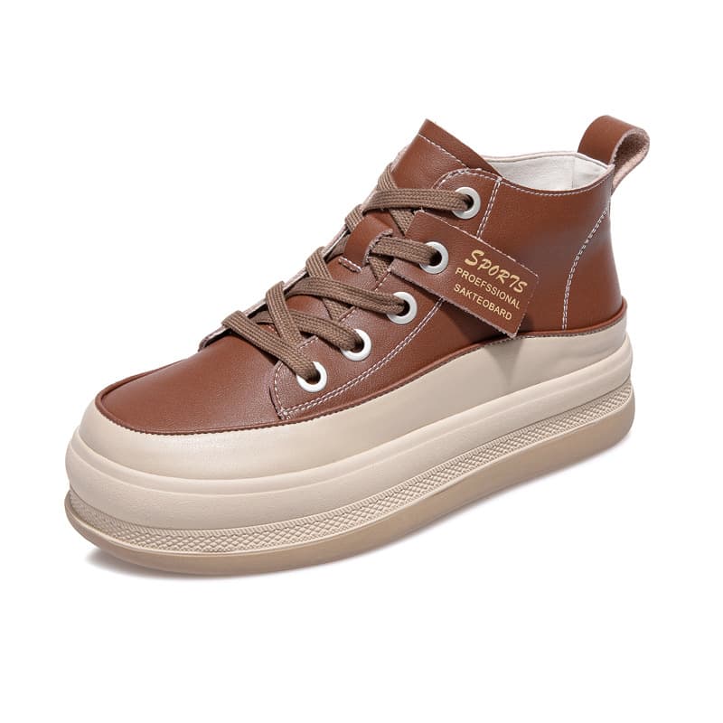 ハイカットスニーカー 本革 伸長効果 厚底 身長アップ効果 履きやすい キレイめ 疲れにくい 快適歩行 スタイリッシュ デイリーコーデ