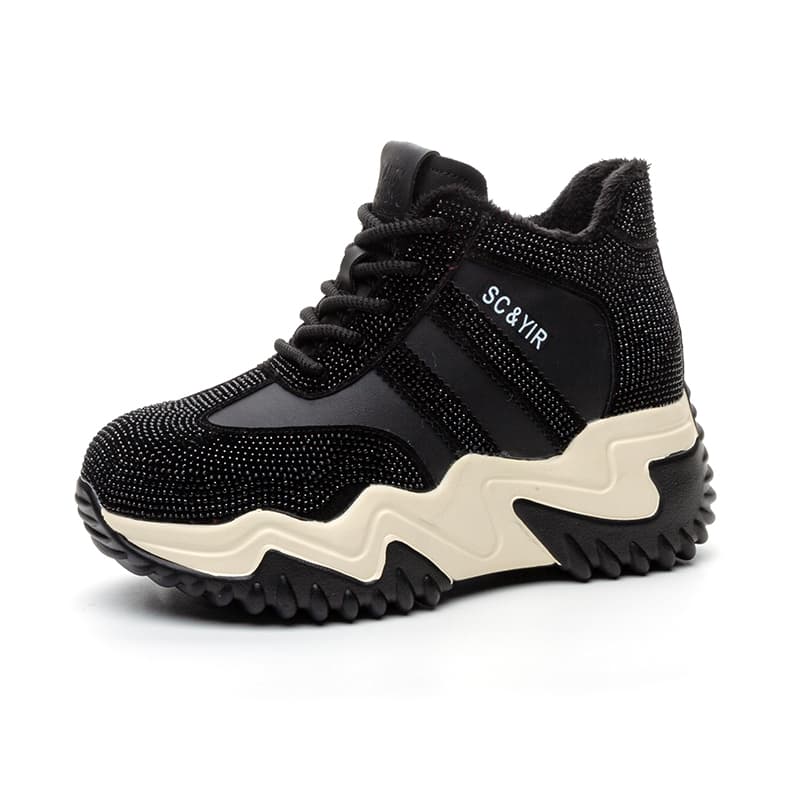 ハイカットスニーカー 美脚足長 ストリート ヒップホップ ダンススニーカー 伸長効果 目立つ 遊び心 おしゃれ クッション 安定感