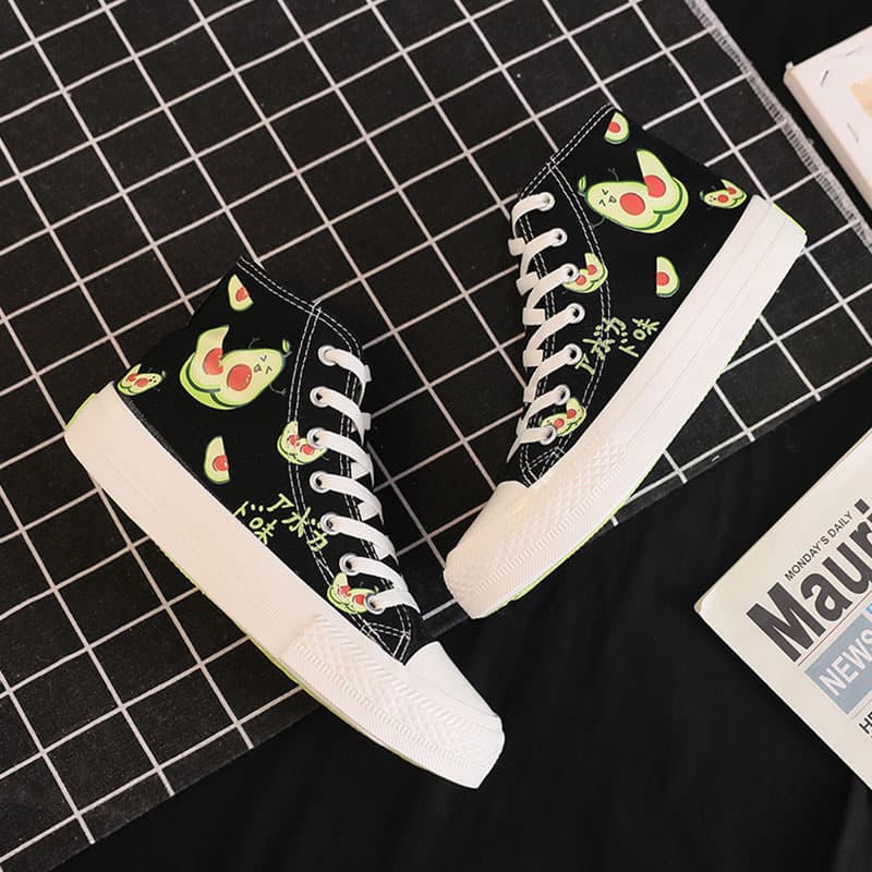 ハイカットスニーカー 果物くんハイカット